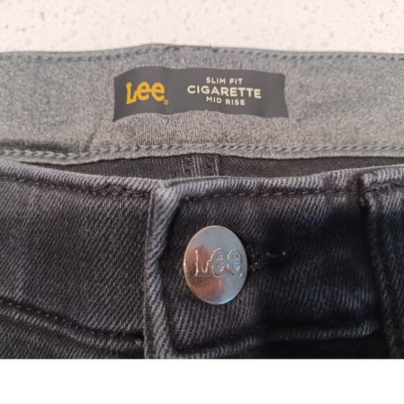 Lee Slim Fit Cigarette Mid Rise Women's Pants Size 10 P - Picture 3 of 6